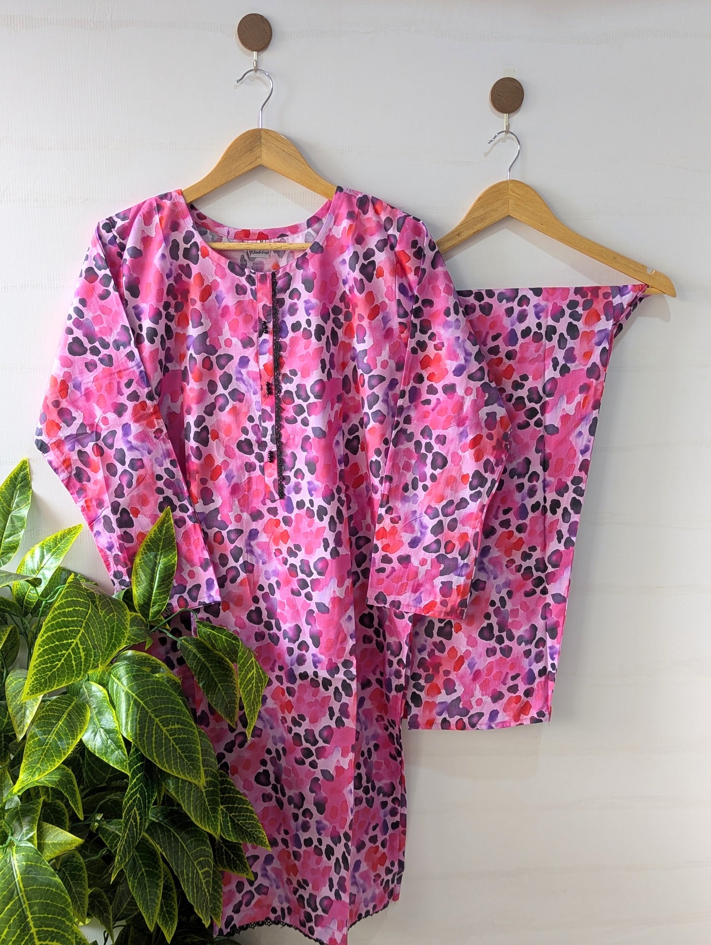 Wild Pink Lawn 2pc Co-ord Set