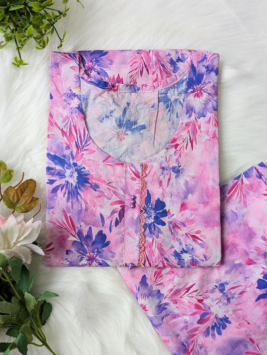 Lilac Petals 2pc Co-ord Set