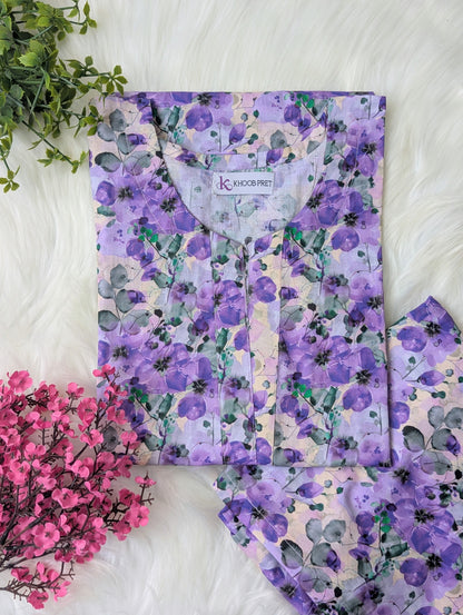 Lavender Bliss Lawn Stitched 2pc
