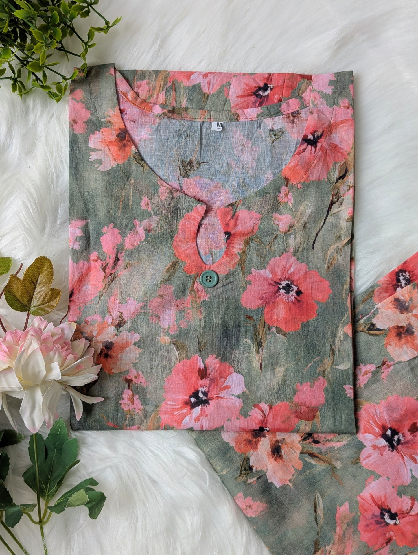 Rose Whisper Lawn 2pc Co-ord Set