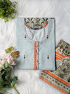 Azure Oasis Khaddar 2pc Set