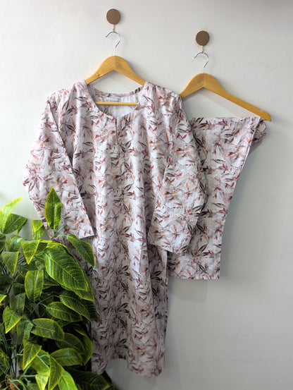 Little Leafs Lawn Stitched 2pc