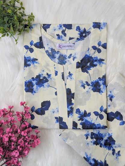 Blue Blossom Lawn Stitched 2pc