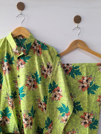 Ivy Flora Lawn Button Down Co-ord