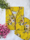 Yellow Floral Lawn Stitched 2pc