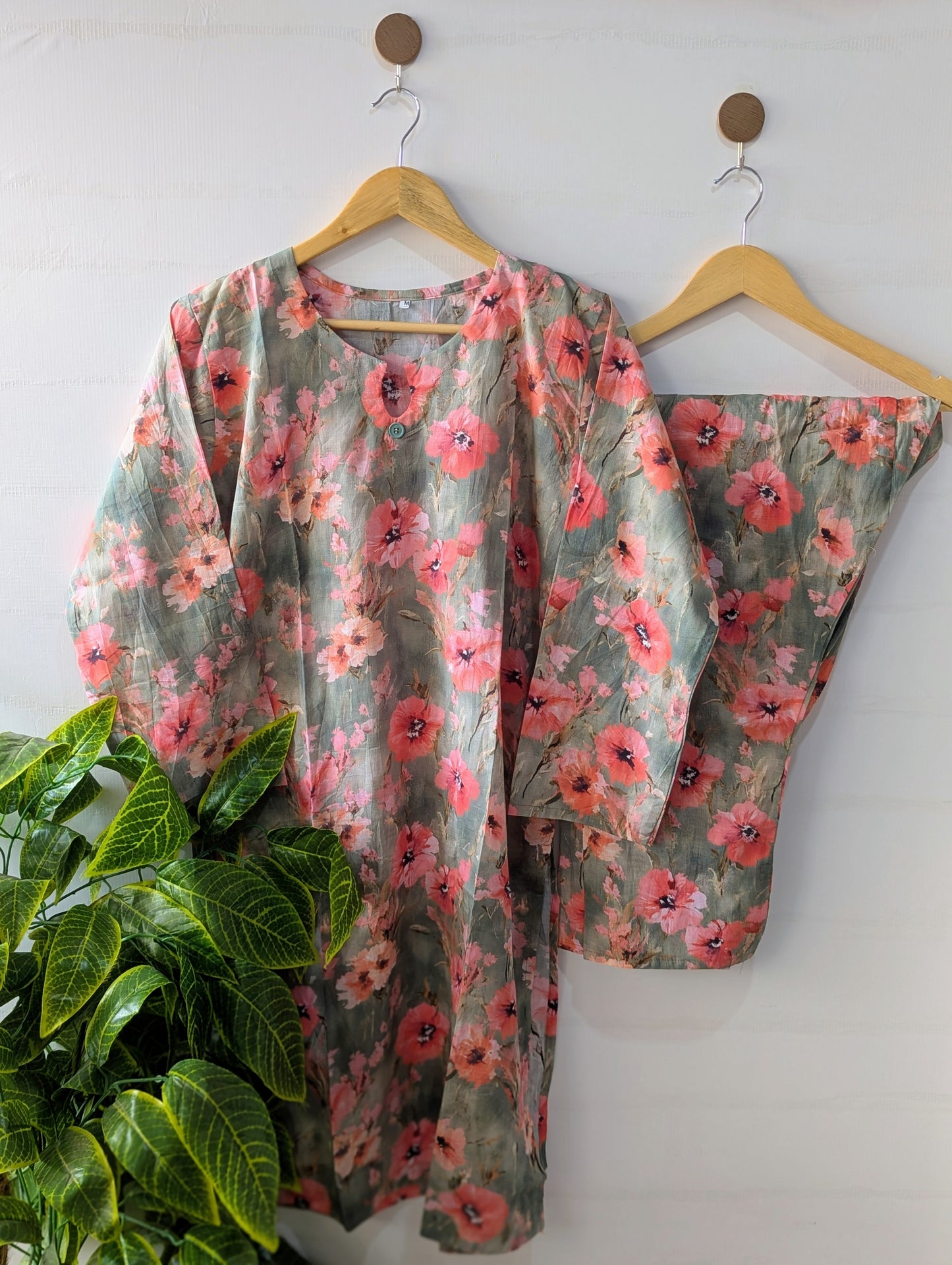 Rose Whisper Lawn 2pc Co-ord Set