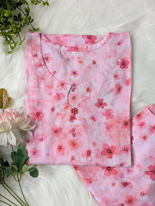 Pink Heaven Lawn 2pc Co-ord Set