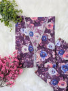 Magenta Florals Lawn Stitched 2pc