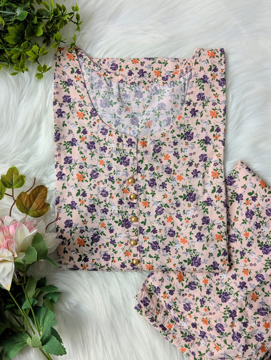 Vintage Flora Linen 2pc Dress