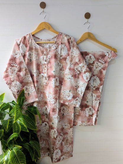 Pink Pearl Lawn 2pc Co-ord Set