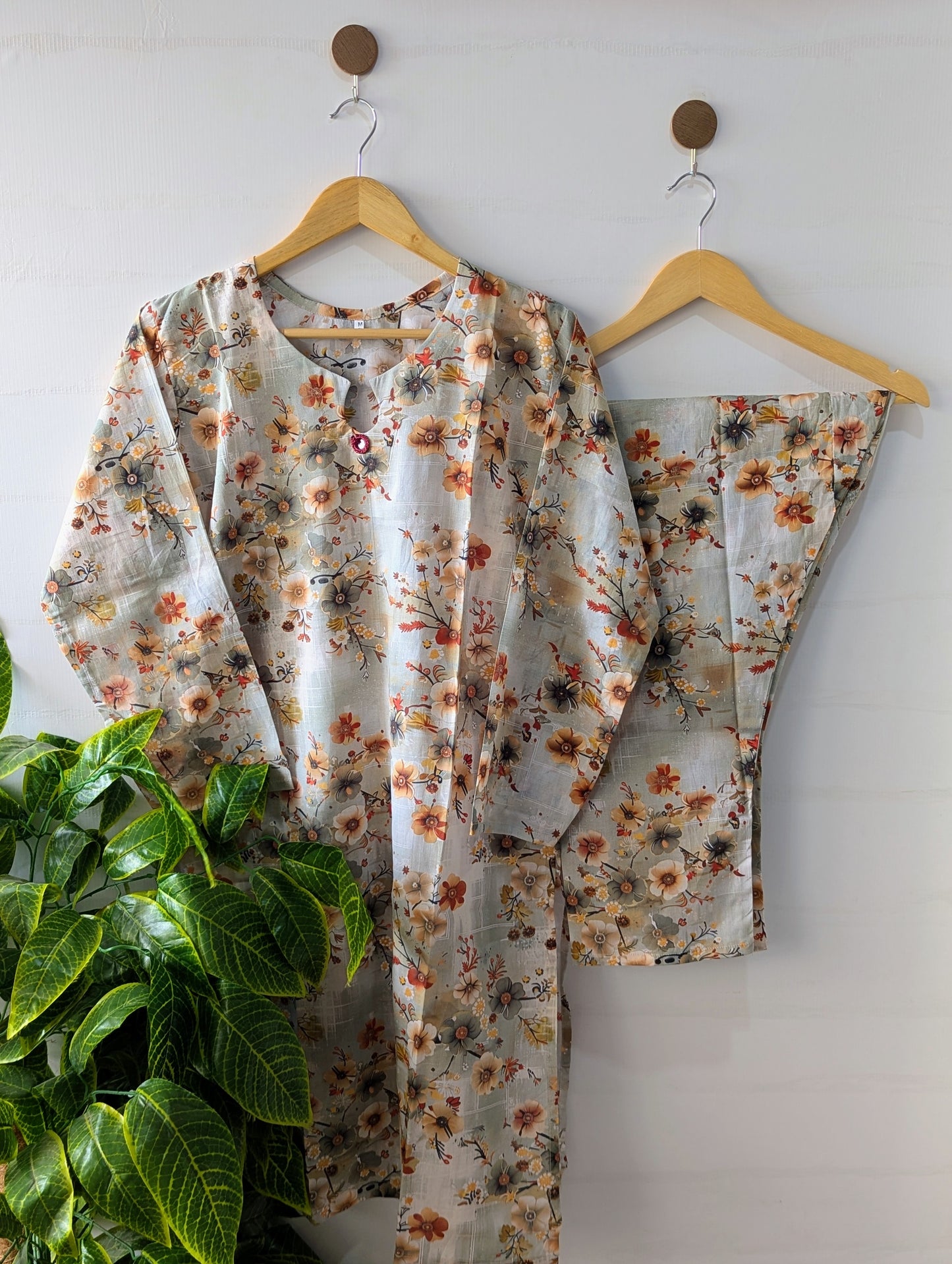 Autumn Floral Lawn 2pc Co-ord Set