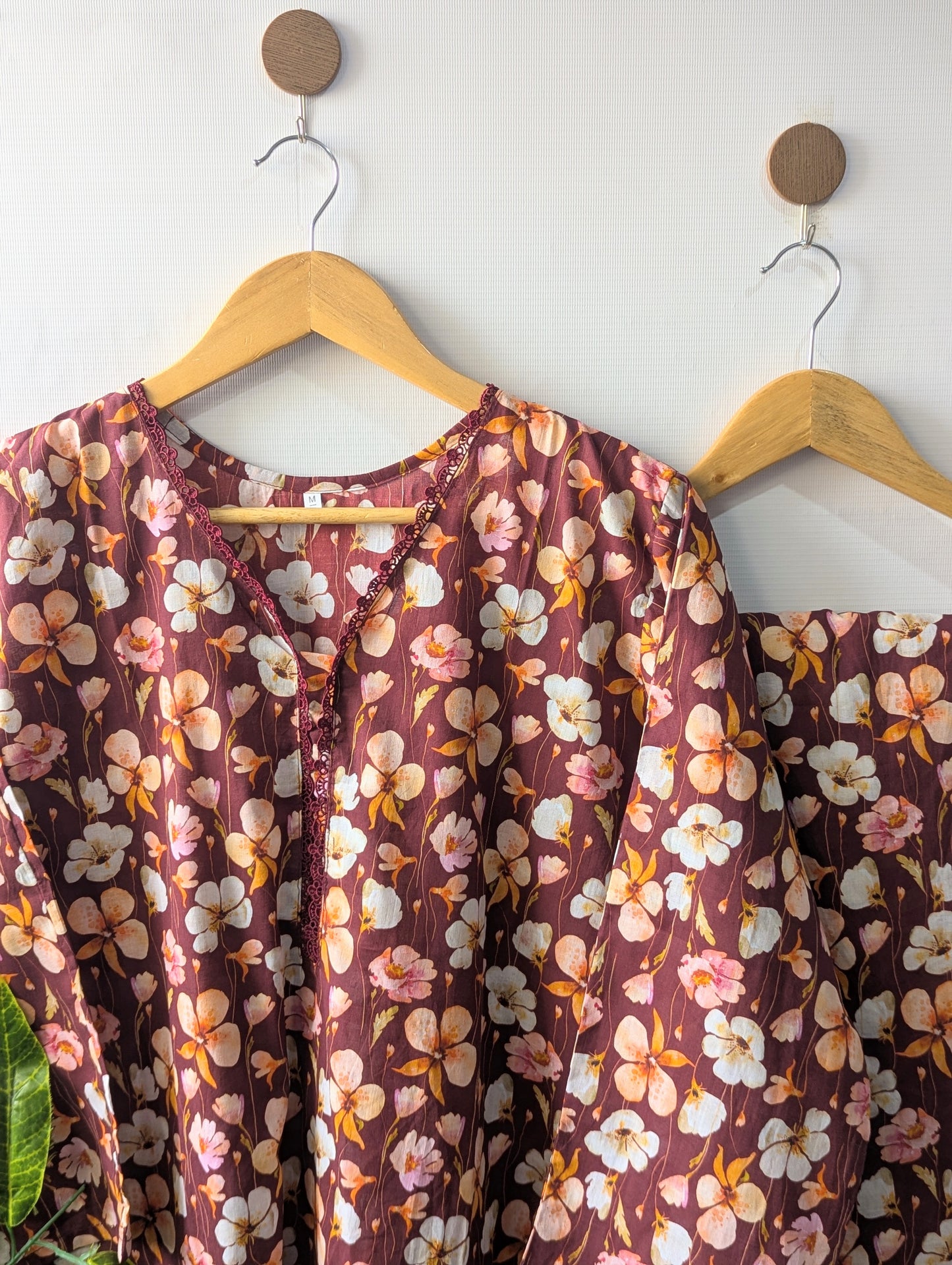 Maroon Petals Lawn Stitched 2pc
