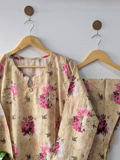 Pastel Florals Lawn 2pc Co-ord Set