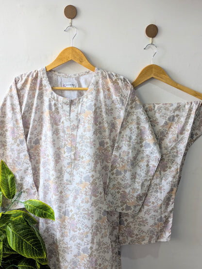 Soft Petals Lawn Stitched 2pc