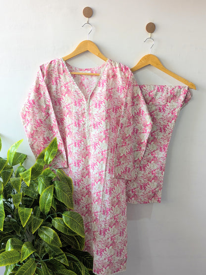 Soft Pink Lawn Stitched 2pc