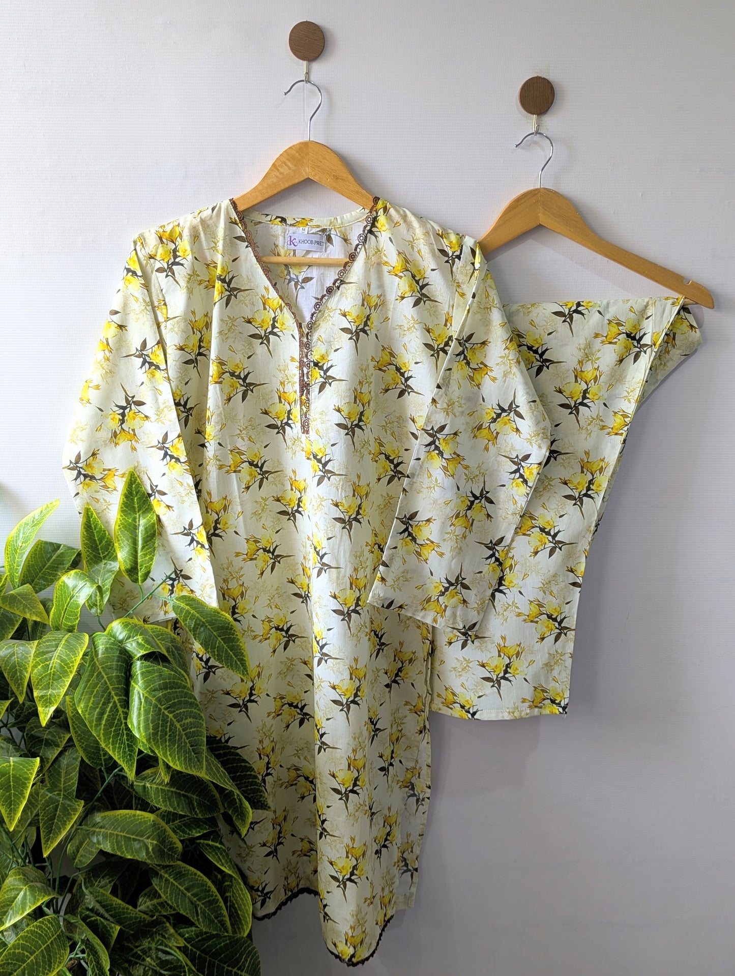 Yellow Petals Lawn Stitched 2pc
