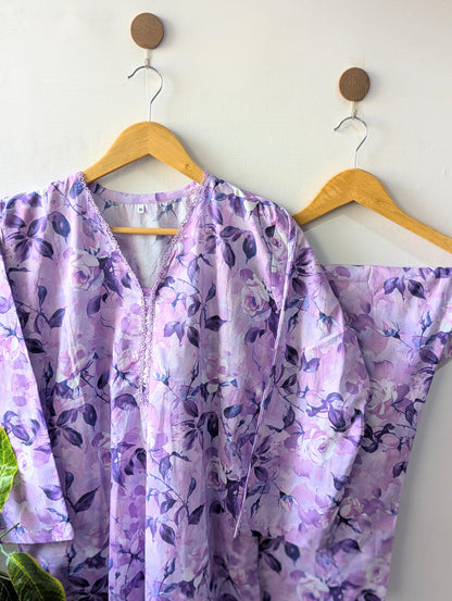 Lilac Petals Lawn Stitched 2pc