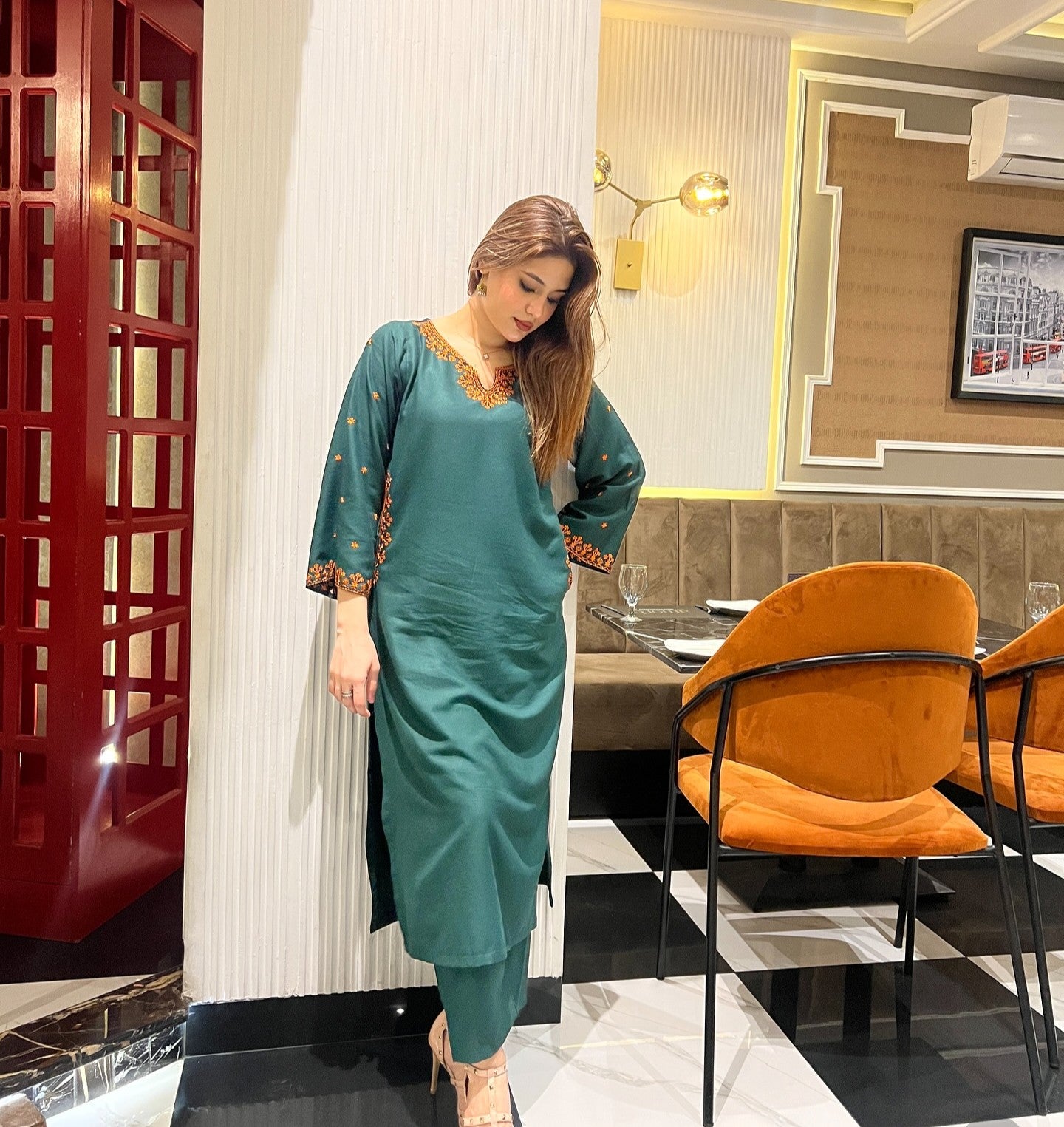 Emerald Grace Embroided 2pc