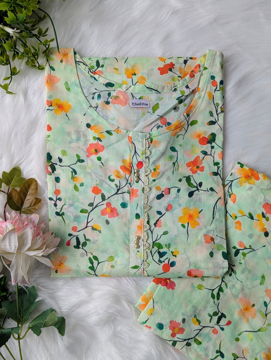 Floral Mist Lawn 2pc Co-ord Set