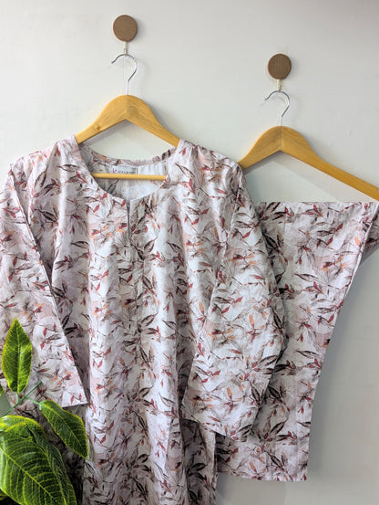 Little Leafs Lawn Stitched 2pc