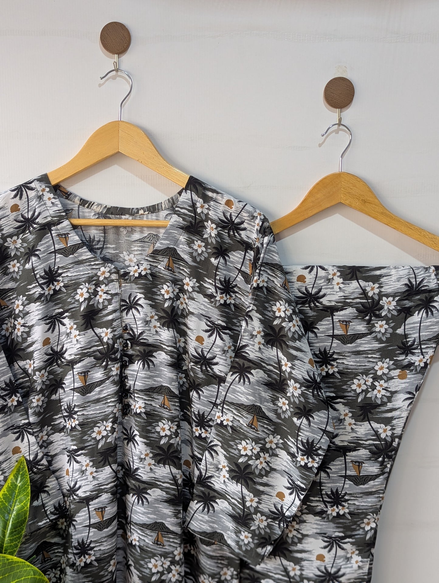 Grey Florry linen 2pc Dress