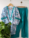 Zinc Florals Lawn Farshi Shalwar Set - 2pc Dress