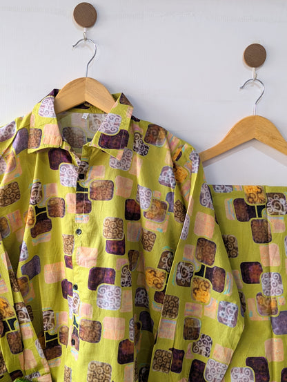 Sunny Charm Lawn Button Down Co-ord