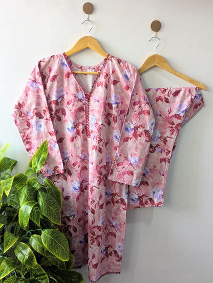 Rose Garden Lawn Stitched 2pc