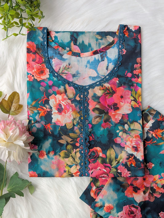 Eclipse Rose Lawn 2pc Co-ord Set