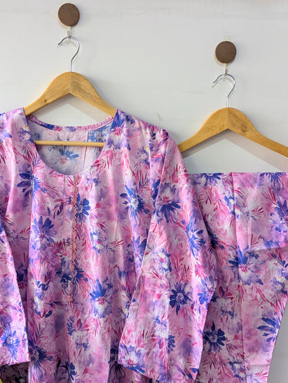 Lilac Petals 2pc Co-ord Set