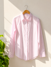 Pink Striped Corset Back Shirt