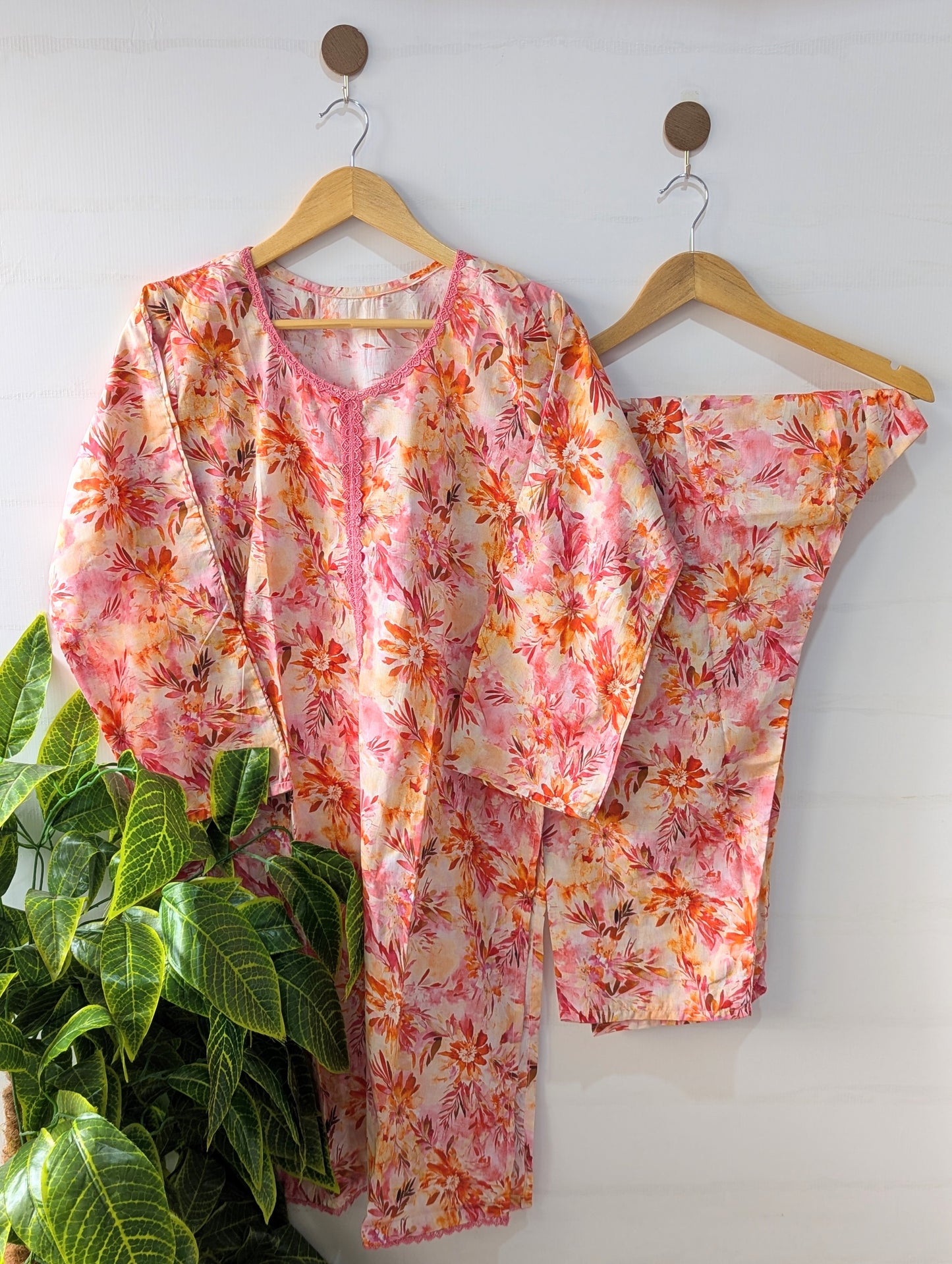 Pastel Paradise Lawn 2pc Co-ord Set