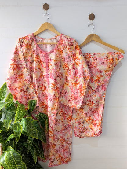 Pastel Paradise Lawn 2pc Co-ord Set