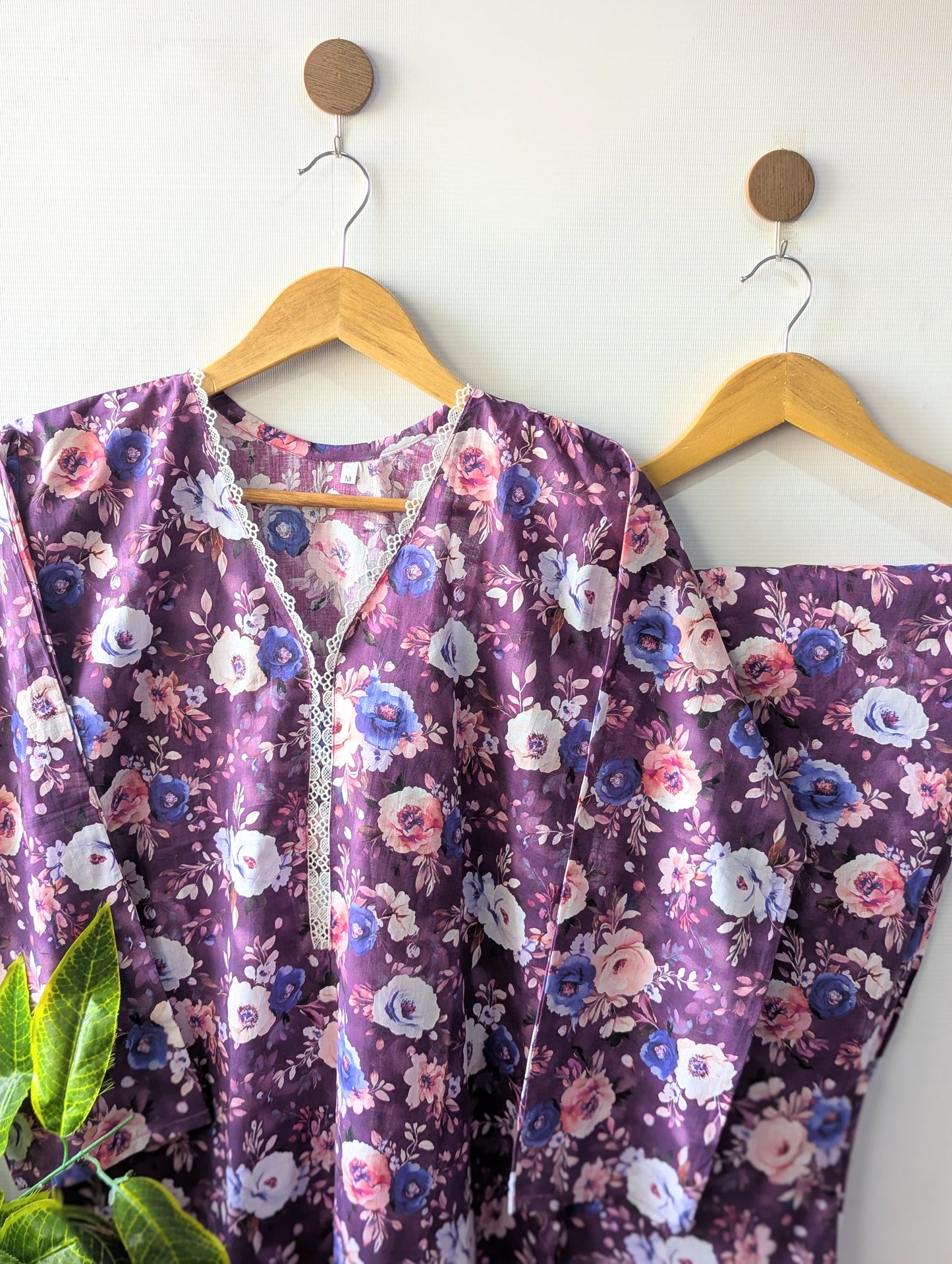 Magenta Florals Lawn Stitched 2pc