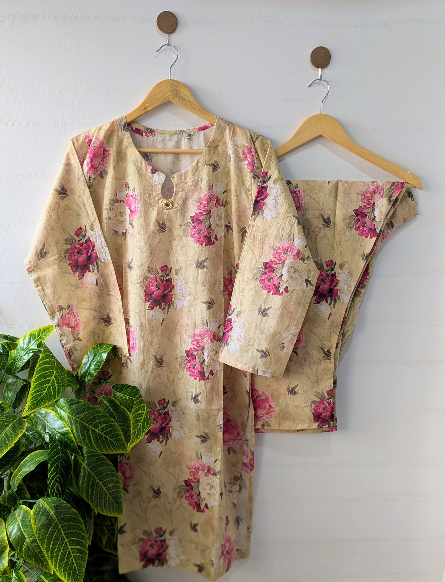 Pastel Florals Lawn 2pc Co-ord Set