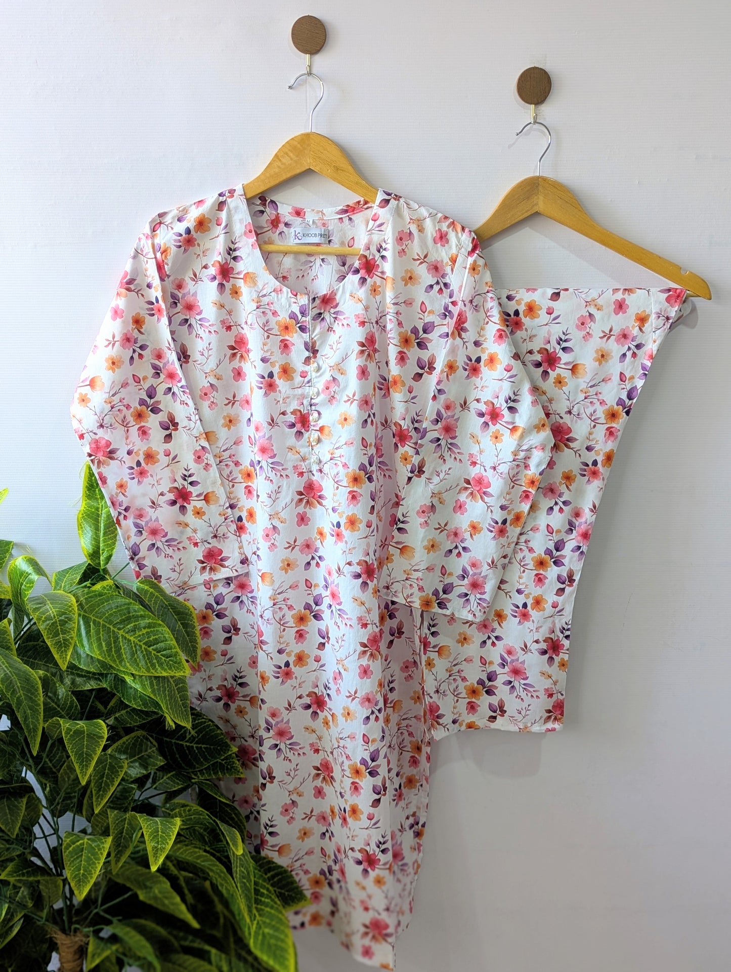 Summer Sprinkle Lawn Stitched 2pc