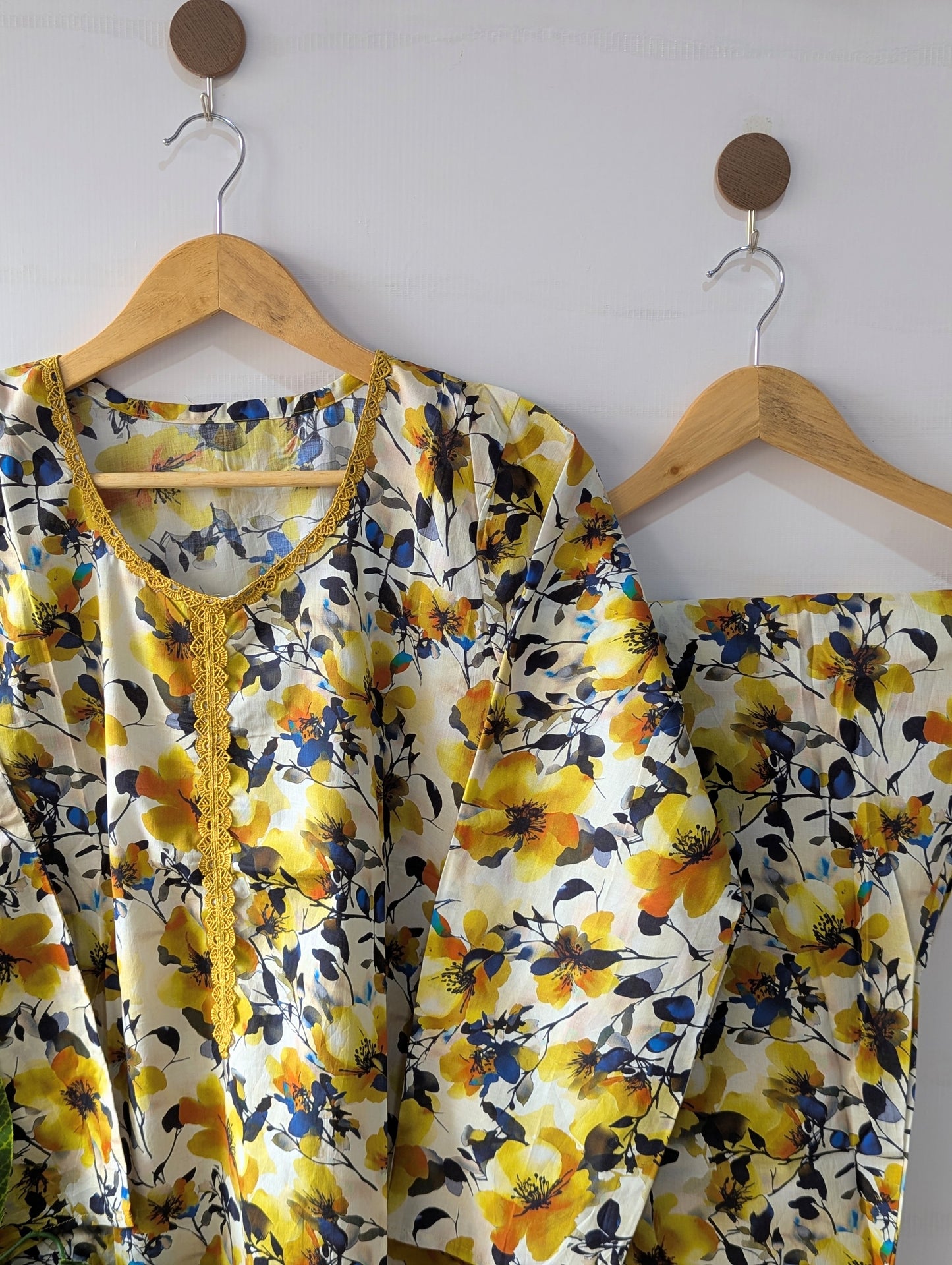 Honey Floral Lawn 2pc Co-ord Dress