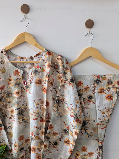 Autumn Floral Lawn 2pc Co-ord Set